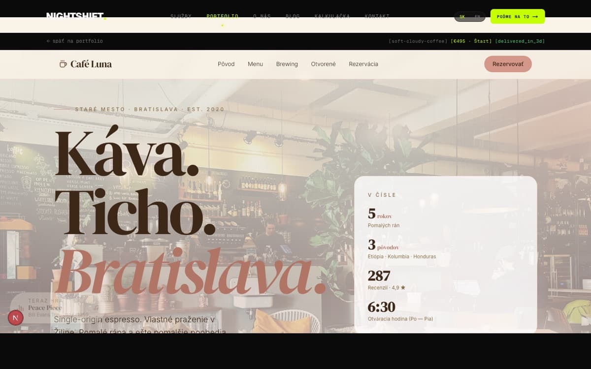 Café Luna — Lokálna kaviareň